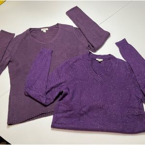 BUNDLE OF 2 sweaters | Large | Talbots/St Johns Bay